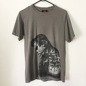 Johnny Cash graphic t shirt Folsom Prison